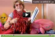 cuento: La señora de rojo