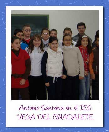 Antonio Santana en el IES Vega del Gadalete