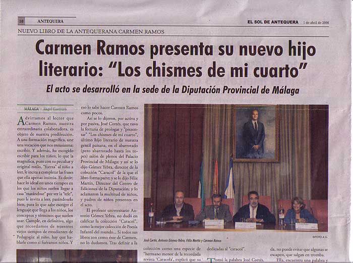 Recorte prensa Los Chismes de mi Cuarto