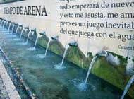 Fuente y agua en Tiempo de arena